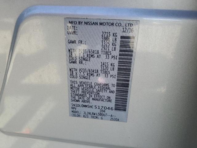 5N1DL0MM5HC517046 Infiniti QX60