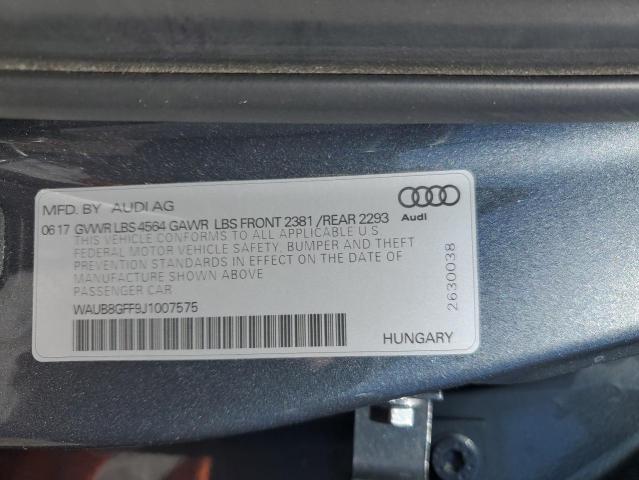 WAUB8GFF9J1007575 Audi A3 PREMIUM