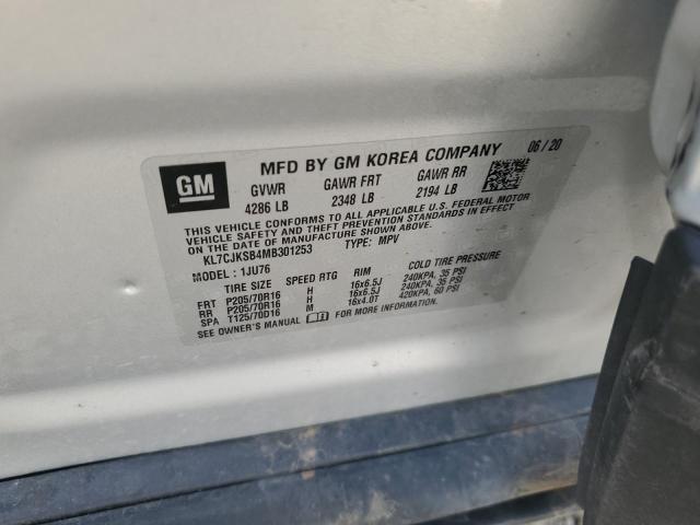 KL7CJKSB4MB301253 Chevrolet TRAX LS