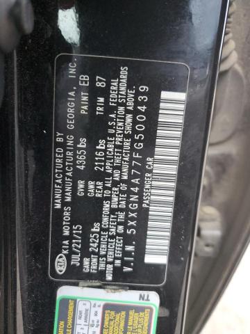 5XXGN4A77FG500439 KIA OPTIMA EX