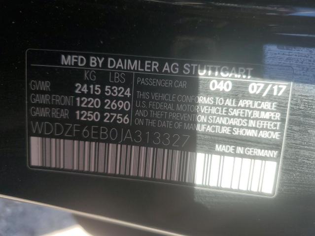 WDDZF6EB0JA313327 Mercedes-Benz E 43 4matic Amg