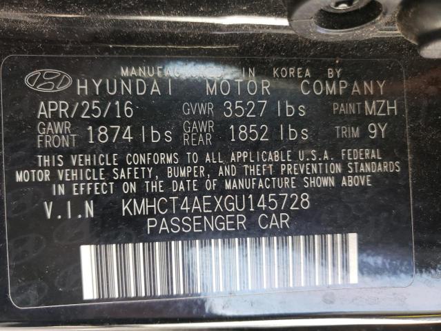 KMHCT4AEXGU145728 Hyundai ACCENT SE
