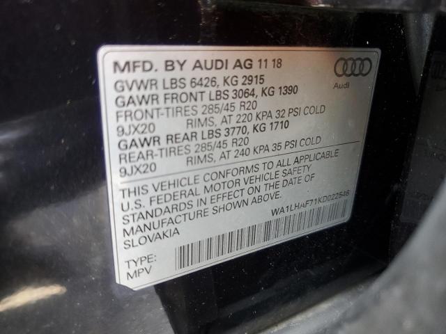 WA1LHAF71KD022546 Audi Q7 Premium Plus