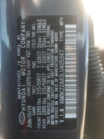 KM8K22AA3LU405347 Hyundai Kona Sel