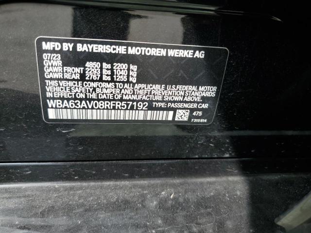 WBA63AV08RFR57192 BMW 430i Gran Coupe