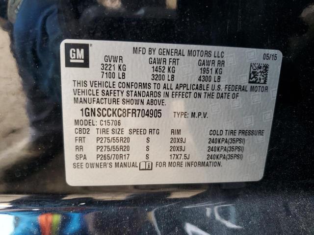 1GNSCCKC8FR704905 Chevrolet Tahoe C1500 Ltz
