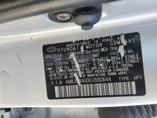 KM8JU3AG0EU930644 Hyundai TUCSON GLS