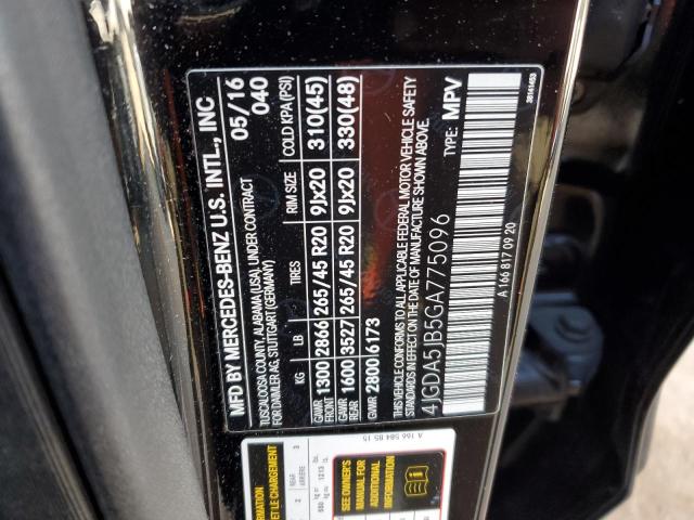 4JGDA5JB5GA775096 Mercedes-Benz GLE 350