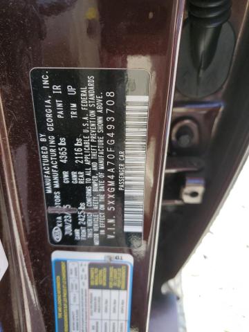 5XXGM4A70FG493708 KIA Optima Lx