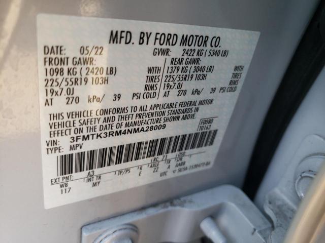 3FMTK3RM4NMA28009 Ford Mustang Mach-e Premium
