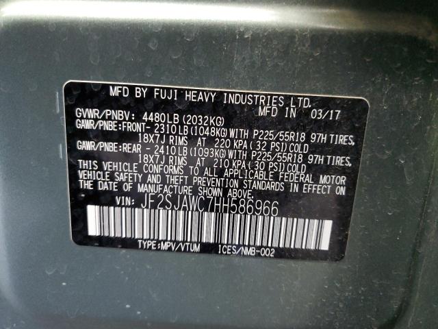 JF2SJAWC7HH586966 Subaru Forester 2.5i Touring