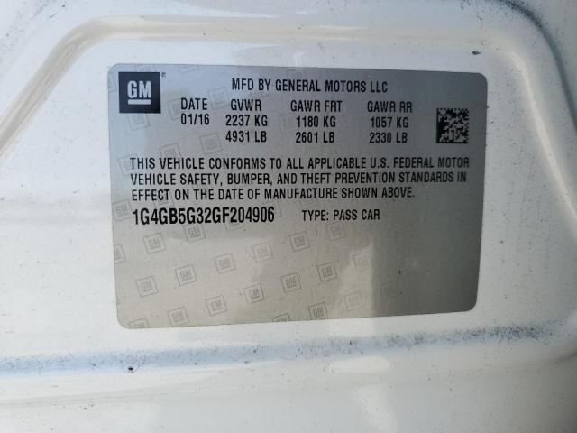 1G4GB5G32GF204906 Buick Lacrosse