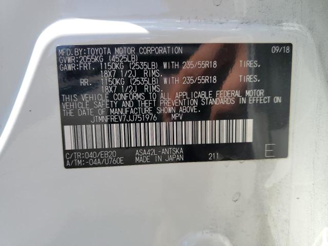 JTMNFREV7JJ751976 Toyota RAV4 SE
