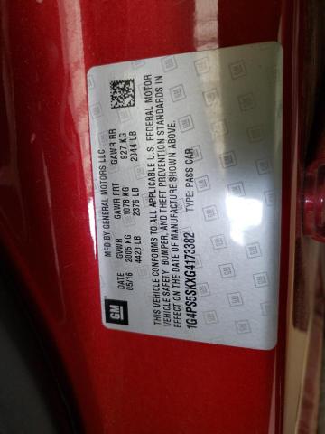 1G4PS5SKXG4173382 Buick Verano