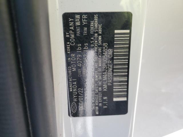 KMHLM4AJ3PU054858 Hyundai Elantra Blue