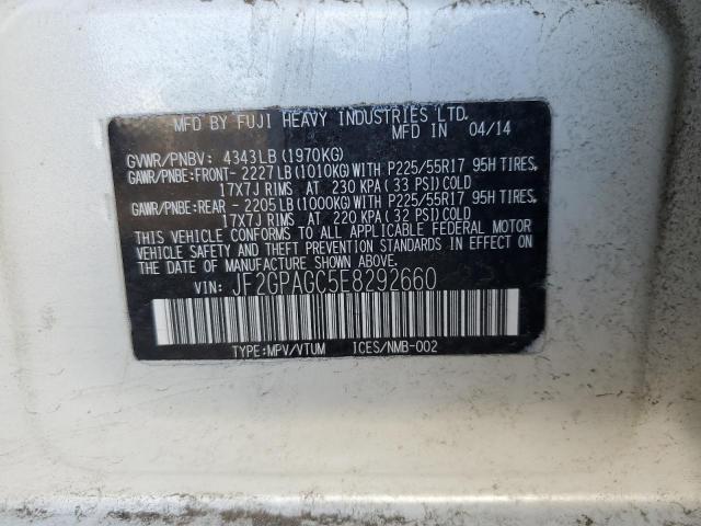 JF2GPAGC5E8292660 Subaru Xv Crosstrek 2.0 Limited