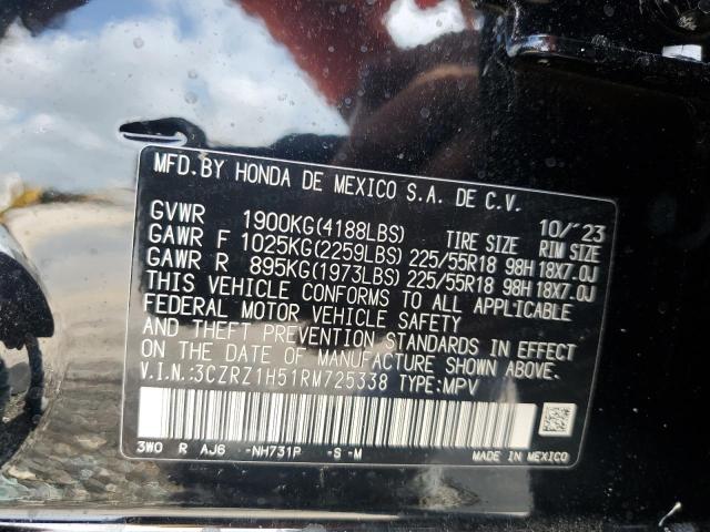 3CZRZ1H51RM725338 Honda HR-V SPORT
