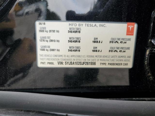 5YJSA1E20JF261556 Tesla MODEL S