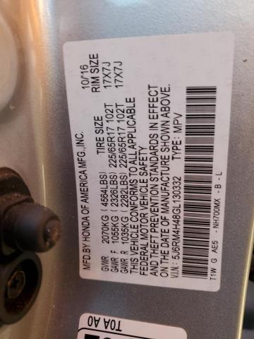 5J6RM4H48GL130332 Honda CR-V SE