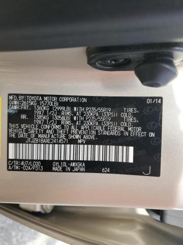 JTJZB1BAXE2414571 Lexus RX 450