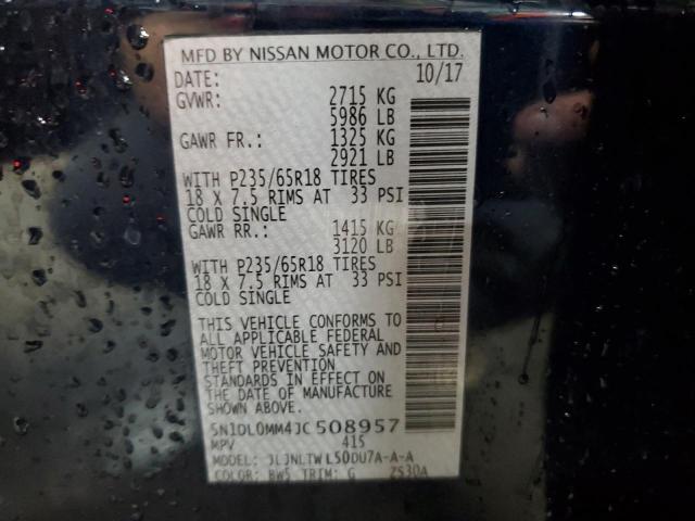 5N1DL0MM4JC508957 Infiniti QX60