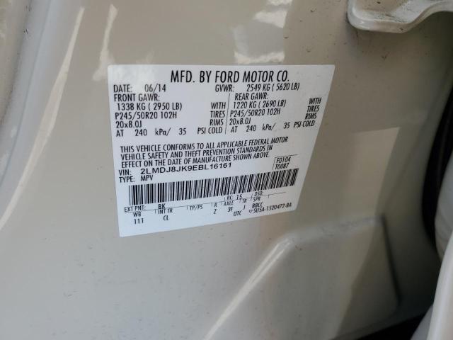 2LMDJ8JK9EBL16161 Lincoln MKX