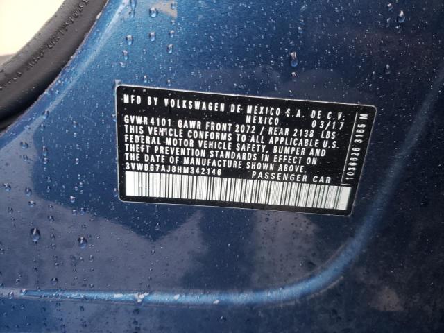 3VWB67AJ8HM342146 Volkswagen JETTA SE