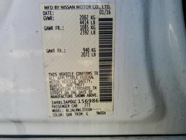 1N4BL3AP0GC156986 Nissan Altima 3.5sl