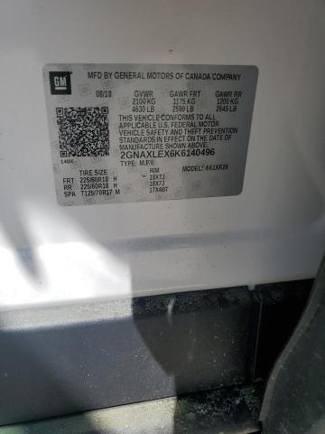 2GNAXLEX6K6140496 Chevrolet EQUINOX LT