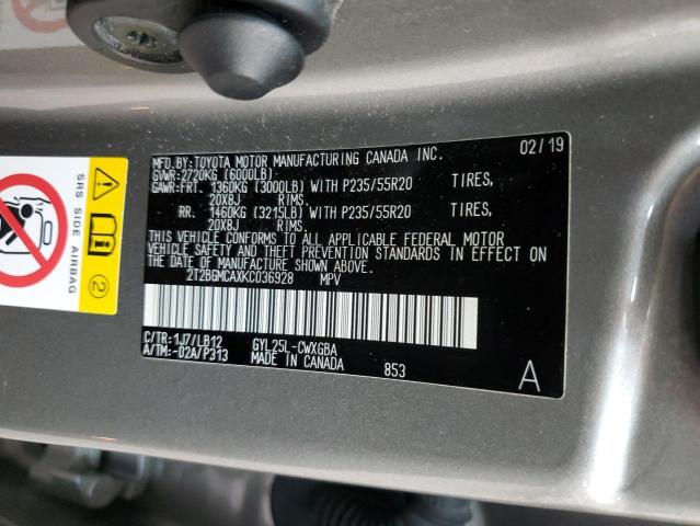 2T2BGMCAXKC036928 Lexus Rx 450h Base