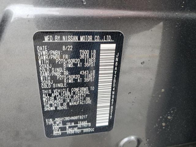 JN8AY2BD4N9678217 Nissan Armada Sl