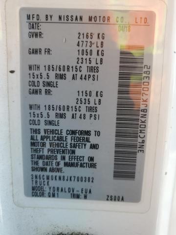 3N6CM0KN8JK700382 Nissan NV200 2.5S