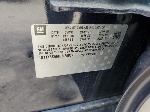 1G11X5SA6HU186837 Chevrolet IMPALA LS