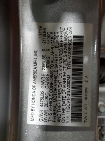 1HGCV1F31LA030243 Honda Accord Sport