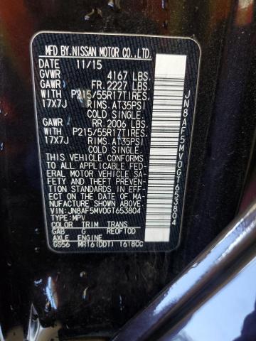 JN8AF5MV0GT653804 Nissan JUKE S