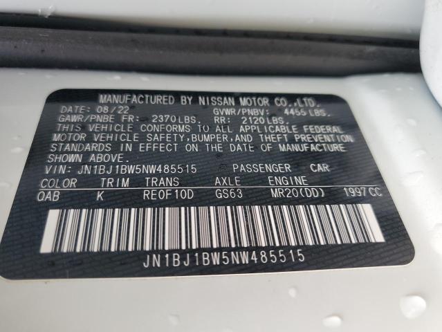 JN1BJ1BW5NW485515 Nissan Rogue Sport Sv