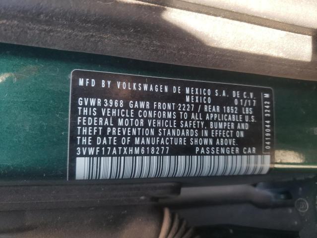 3VWF17ATXHM618277 Volkswagen Beetle 1.8t