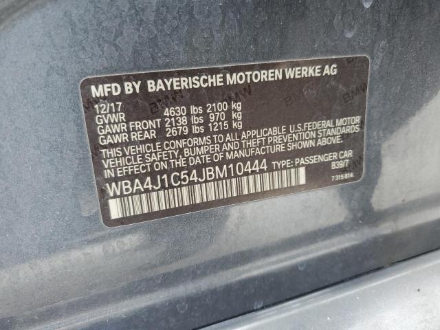 WBA4J1C54JBM10444 BMW 430i Gran Coupe