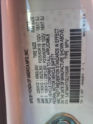 5J8TB4H71GL016248 Acura Rdx Advance