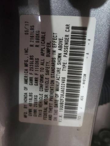 19UUB2F38JA002486 Acura TLX