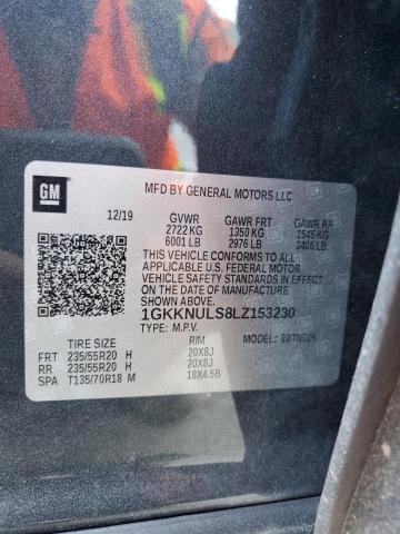 1GKKNULS8LZ153230 GMC ACADIA SLT