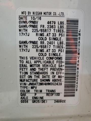 JN8AT2MV4HW002439 Nissan ROGUE S