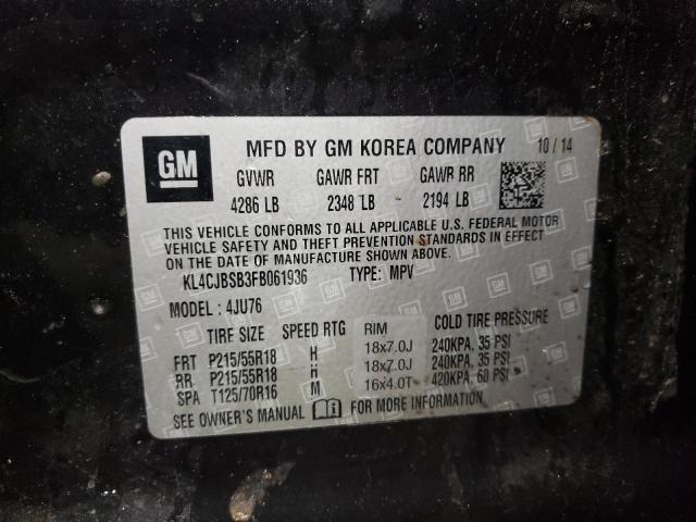 KL4CJBSB3FB061936 Buick Encore Convenience