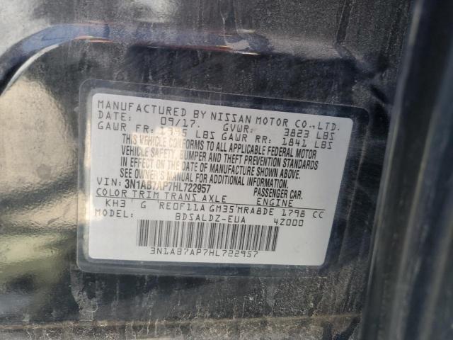 3N1AB7AP7HL722957 Nissan SENTRA S