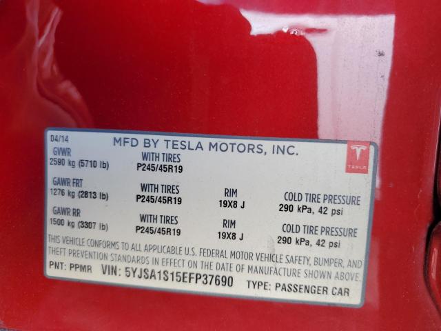 5YJSA1S15EFP37690 Tesla MODEL S