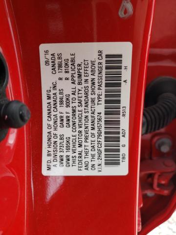 2HGFC2F79GH575674 Honda CIVIC EX