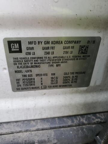 KL4CJCSB4JB629643 Buick Encore Essence