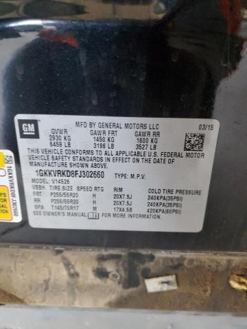 1GKKVRKD8FJ302660 GMC Acadia Slt-1