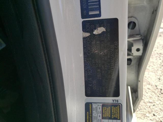 KNAFK4A68G5605618 KIA FORTE LX
