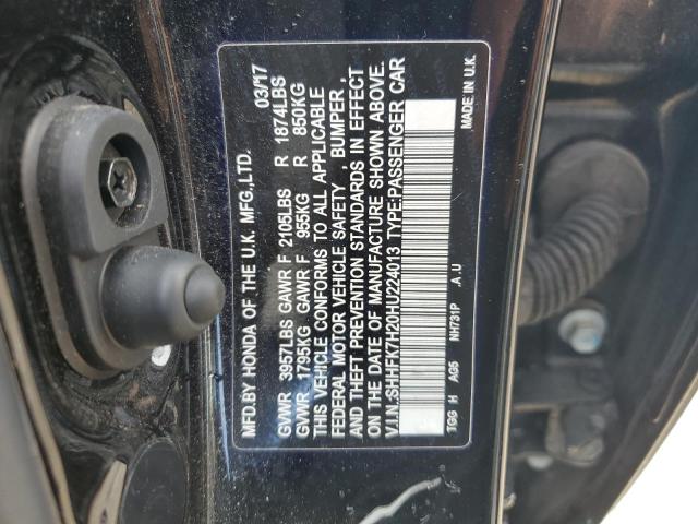 SHHFK7H20HU224013 Honda Civic Lx